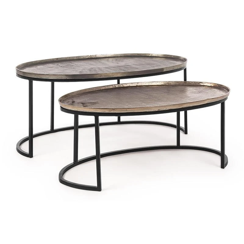 Set di 2 tavolini Tanisha XL