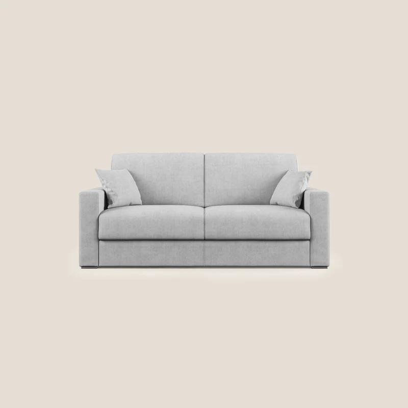 Best Divano letto matrimoniale in tessuto impermeabile T02 grigio chiaro