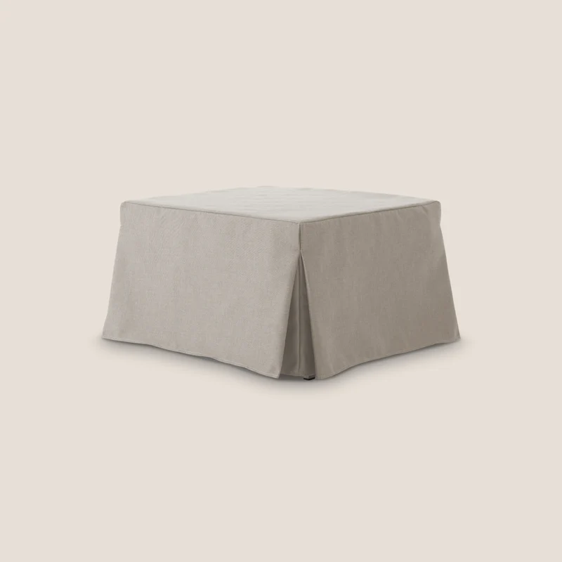 TIP-TOP Pouf LETTO in TESSUTO impermeabile T13 panna