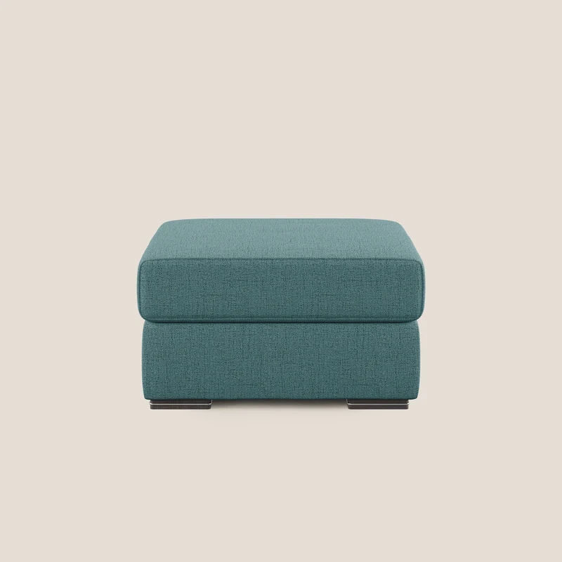 Sun pouf apribile contenitore in tessuto impermeabile fiammato T03 azzurro