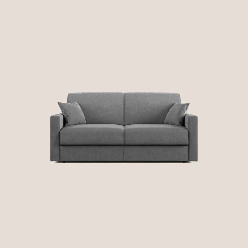 Chris Divano letto in microfibra smacchiabile T11 grigio