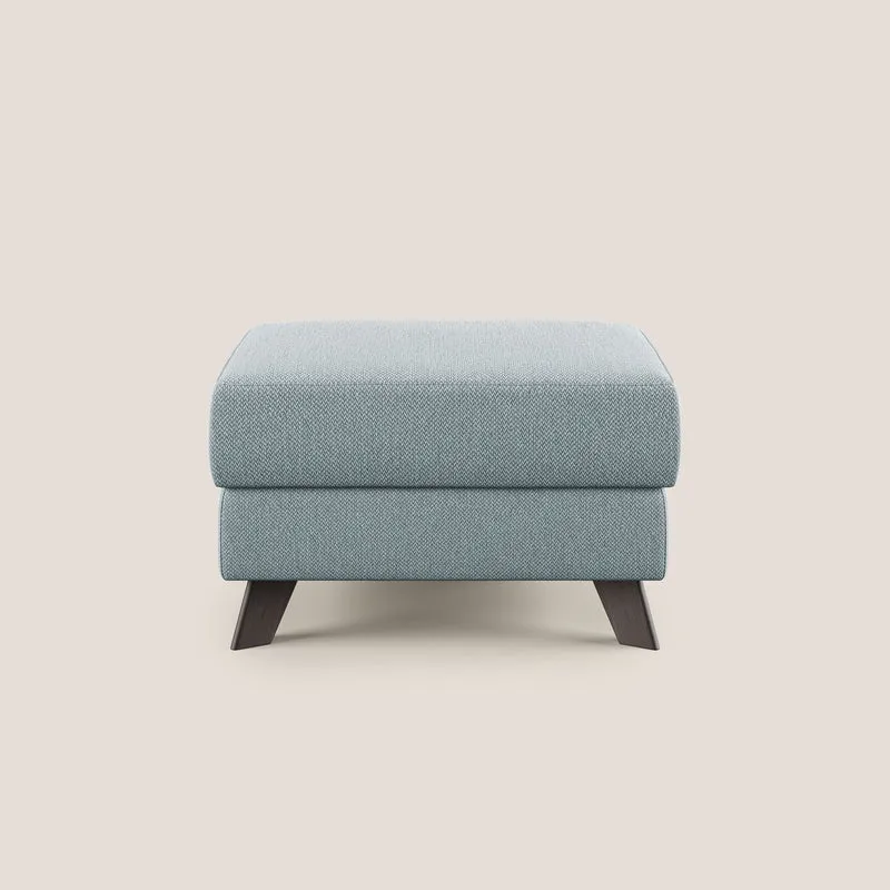 Moon Pouf contenitore e piedini alti in tessuto smacchiabile con acqua T05 carta da zucchero
