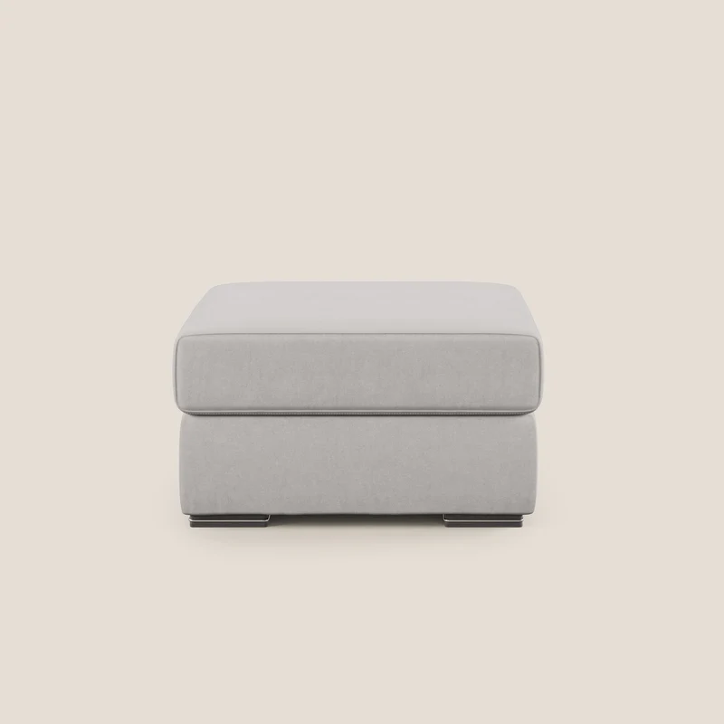 Sun pouf apribile contenitore in microfibra smacchiabile T11 grigio chiaro