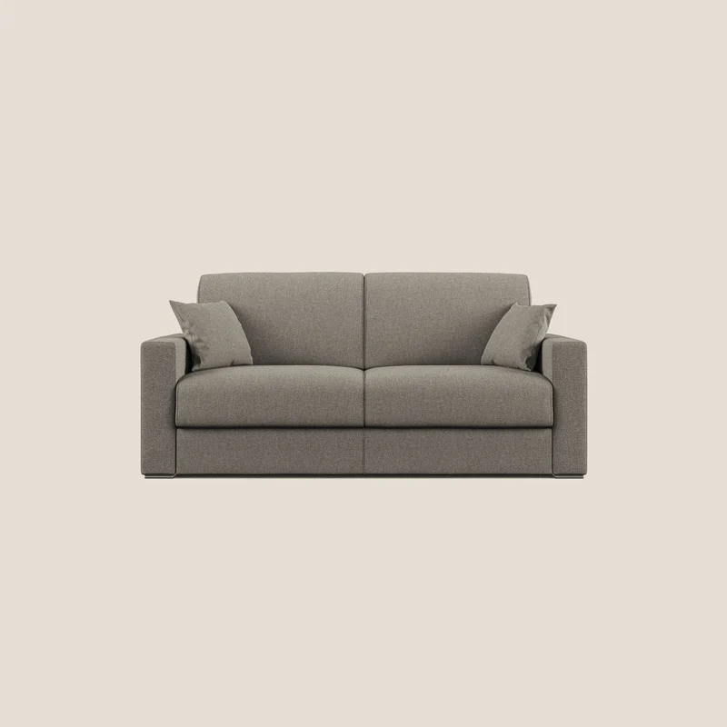 Best Divano letto matrimoniale in tessuto smacchiabile QuickClean T08 tortora