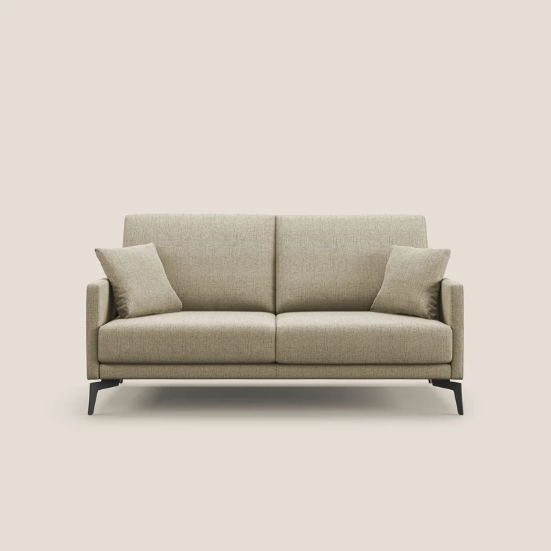Saturno divano moderno in tessuto morbido impermeabile T03 beige