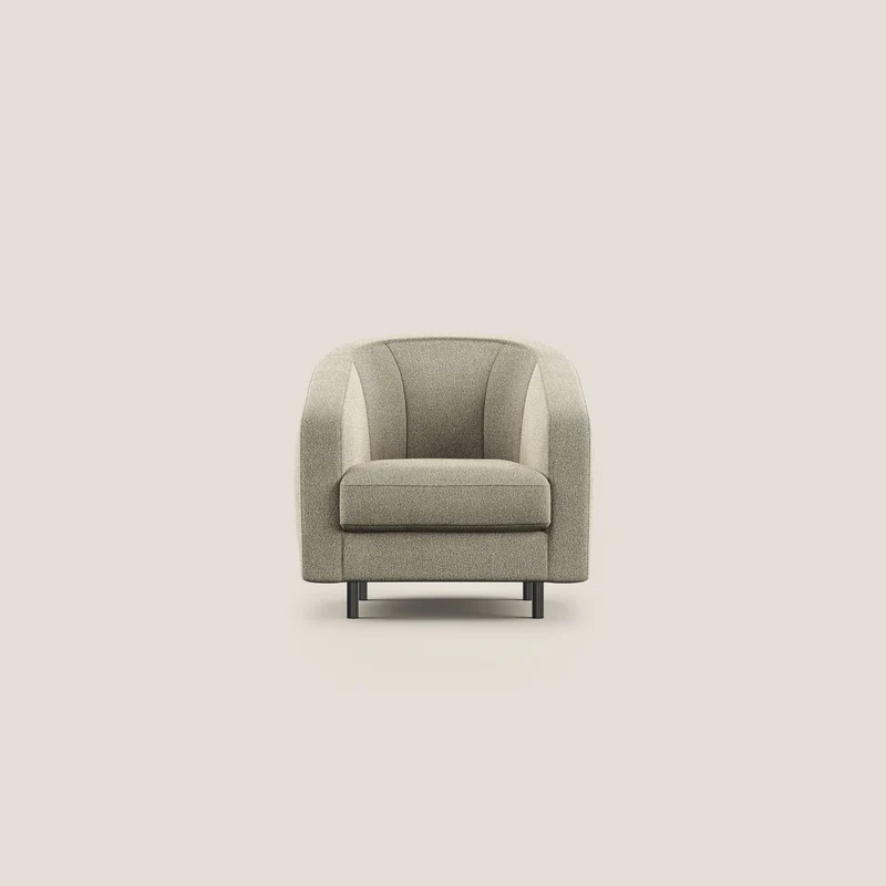 Pandora Poltroncina in morbido tessuto bouclé impermeabile T07 beige