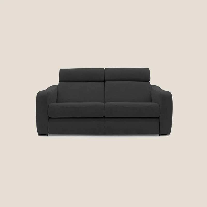 Gummy Divano con meccanismo relax elettrico nero