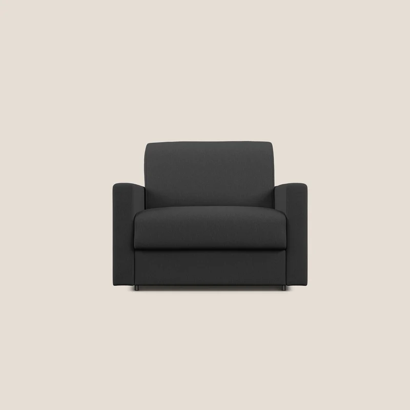 Chris poltrona letto in tessuto impermeabile T13 antracite