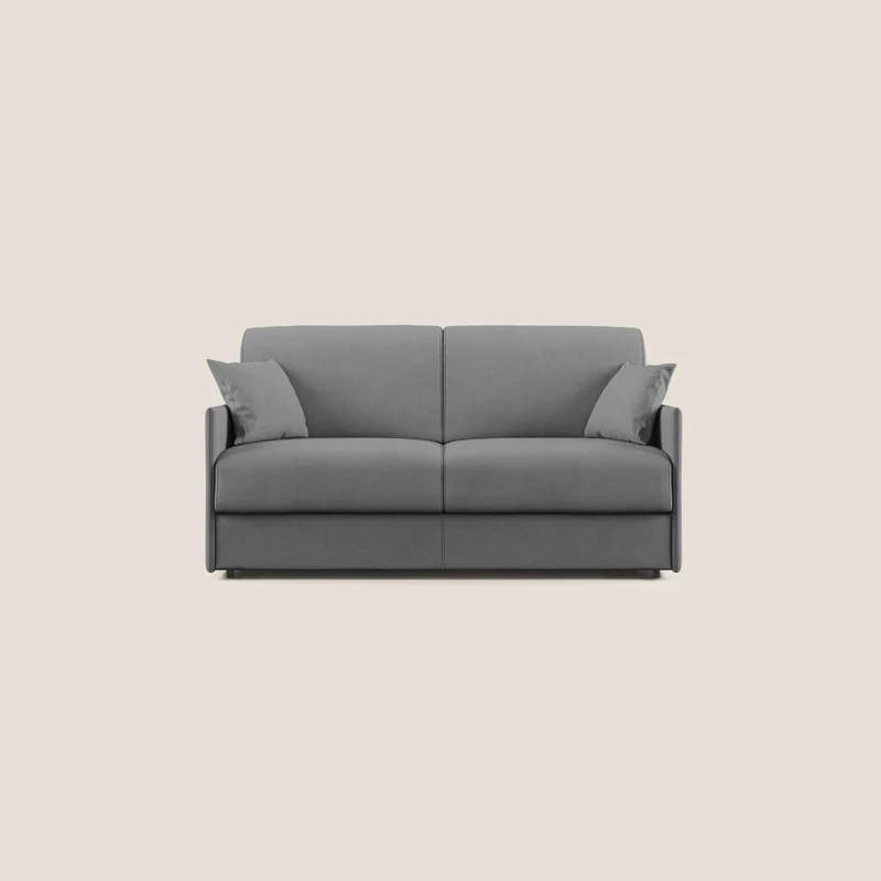Evans Divano letto in morbido tessuto impermeabile T02 grigio