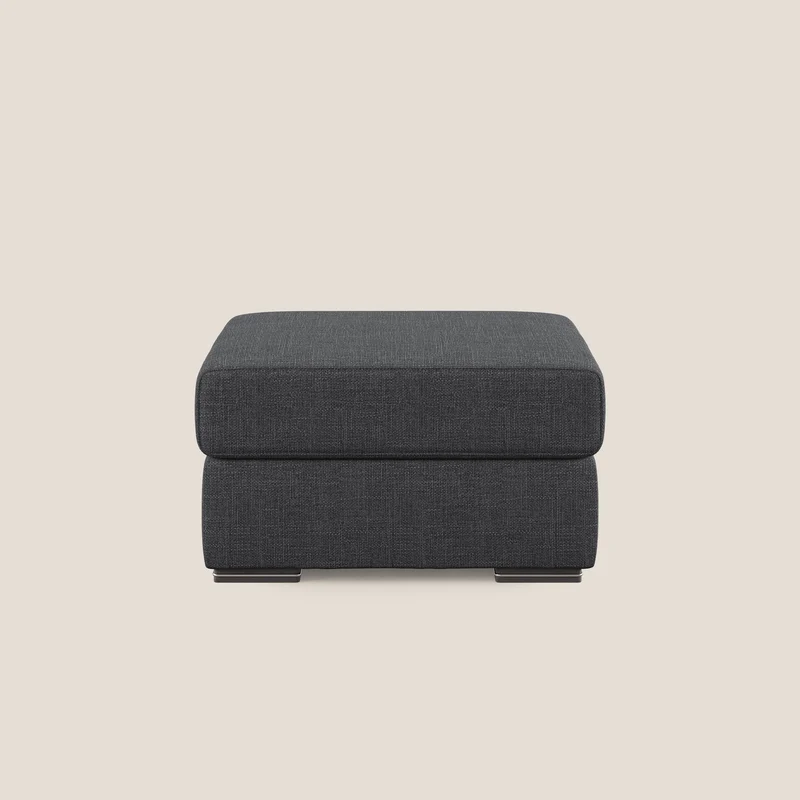 Sun pouf apribile contenitore in tessuto impermeabile morbido intreccio T06 antracite