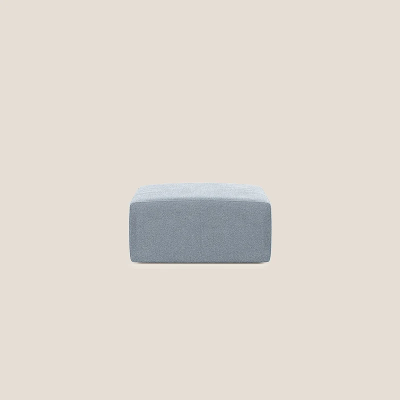 Nettuno modulo pouf in morbido tessuto bouclè T07 carta da zucchero