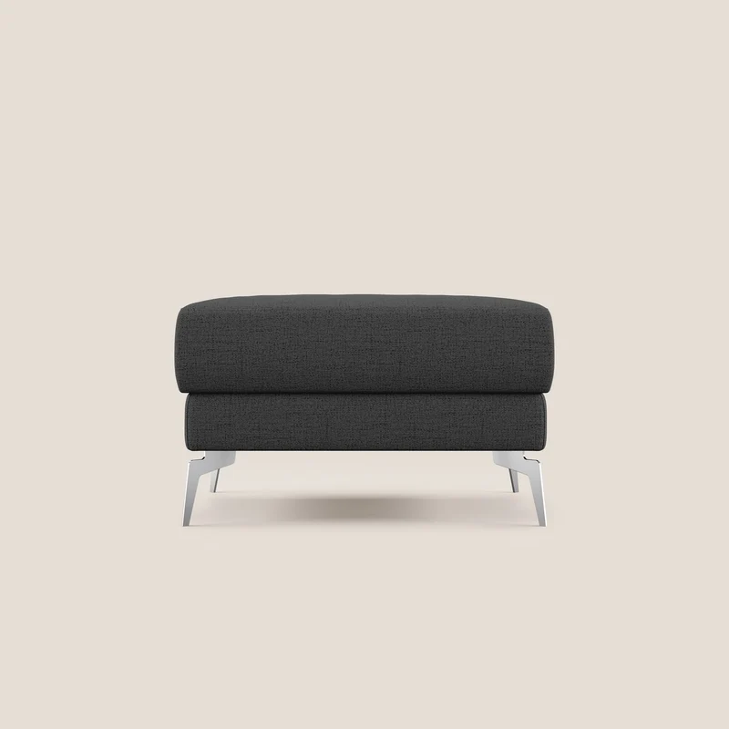 Star Pouf con piedini alti in tessuto impermeabile fiammato T03 antracite