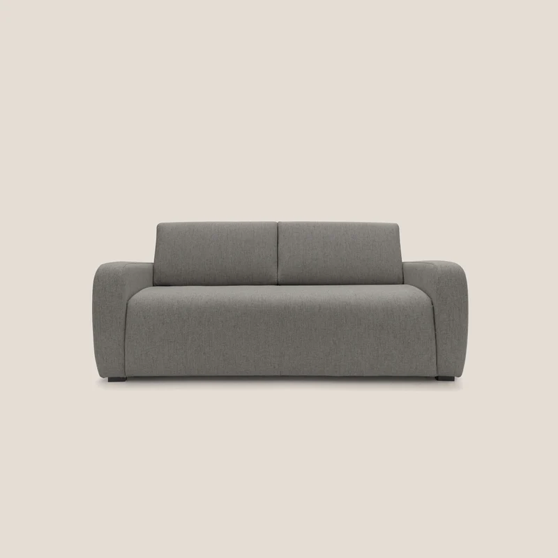 Duna Divano letto matrimoniale con materasso 20 cm in tessuto impermeabile T03 talpa