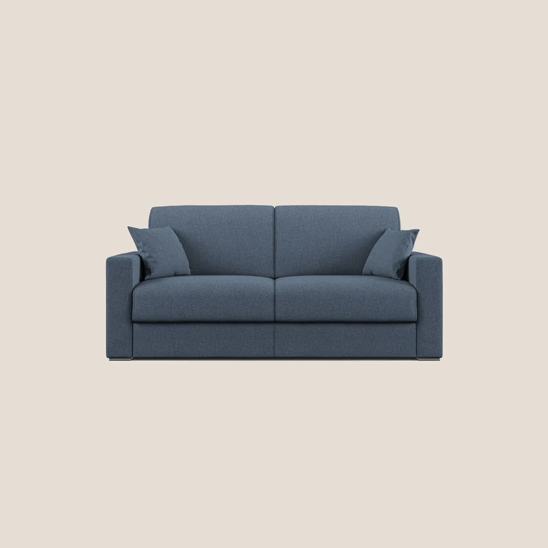 Best Divano letto matrimoniale in tessuto smacchiabile QuickClean T08 blu