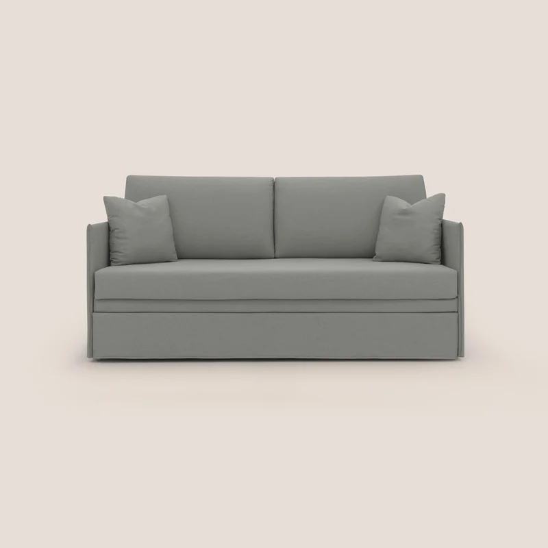 Tortona Divano duplex con doppio letto in tessuto simil cotone impermeabile T13 grigio