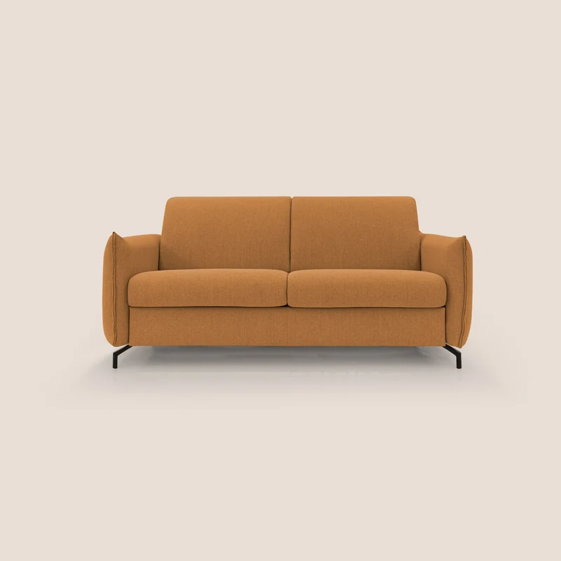 Scarlet divano letto in tessuto misto cotone impermeabile T19 arancio