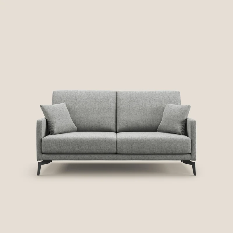 Saturno divano moderno in tessuto morbido impermeabile T03 grigio chiaro