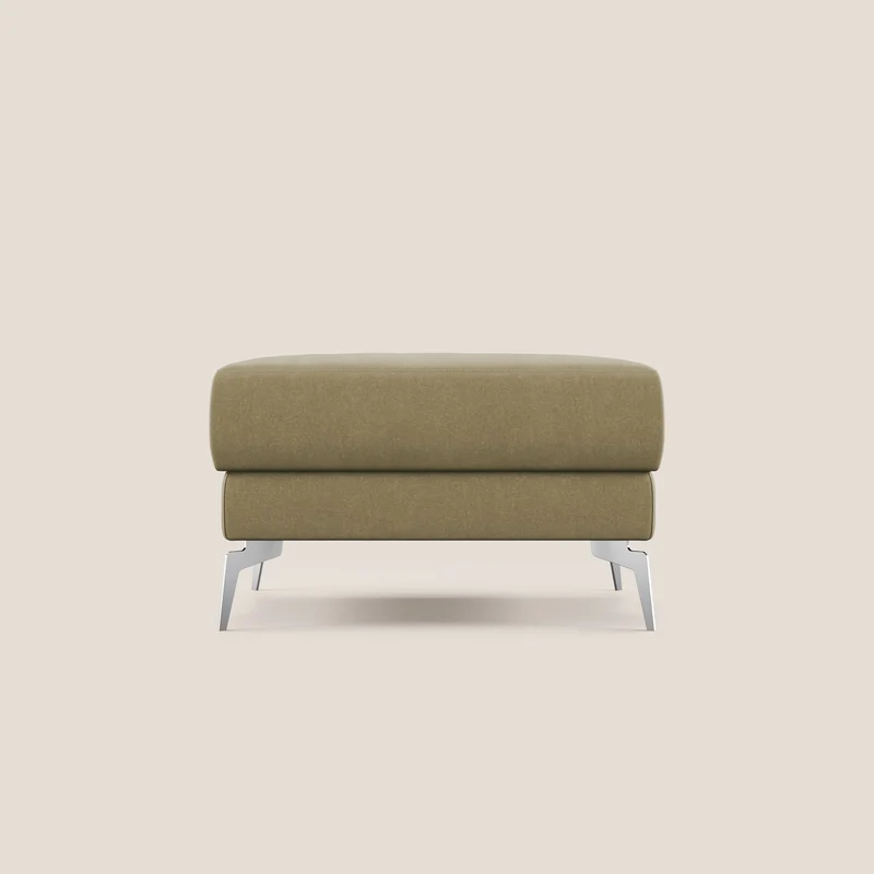 Star Pouf con piedini alti in microfibra impermeabile T11 beige