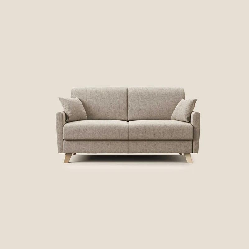 Edgar divano letto matrimoniale in tessuto felis impermeabile T03 beige