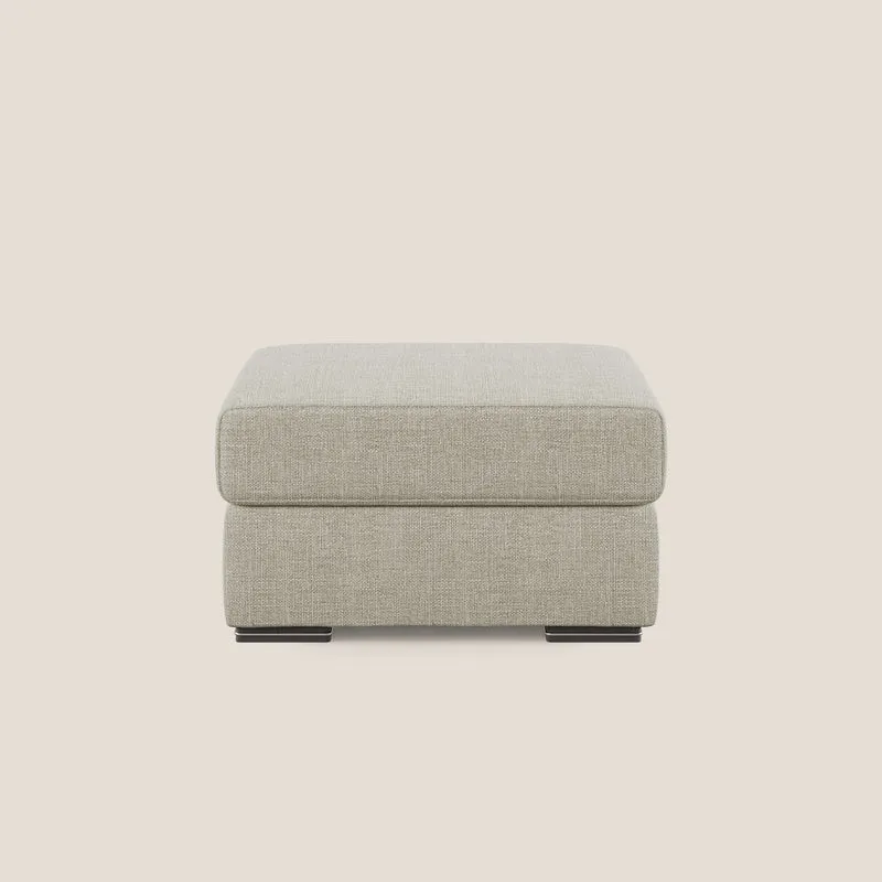 Sun pouf apribile contenitore in tessuto impermeabile morbido intreccio T06 panna