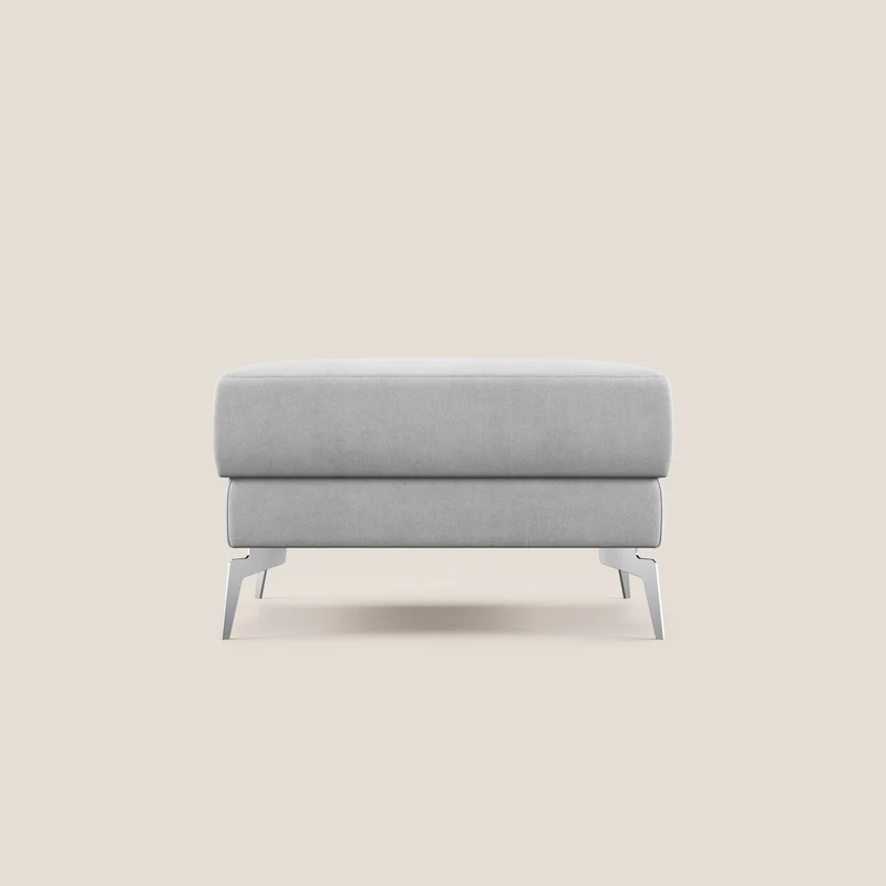 Star Pouf con piedini alti in tessuto impermeabile T02 grigio chiaro