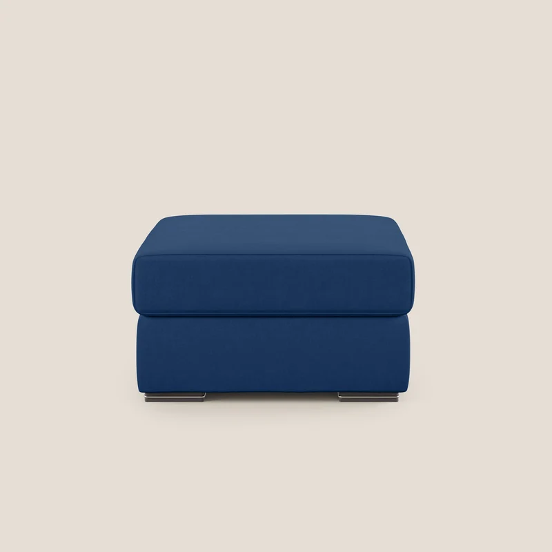 Sun pouf apribile contenitore in microfibra smacchiabile T11 blu