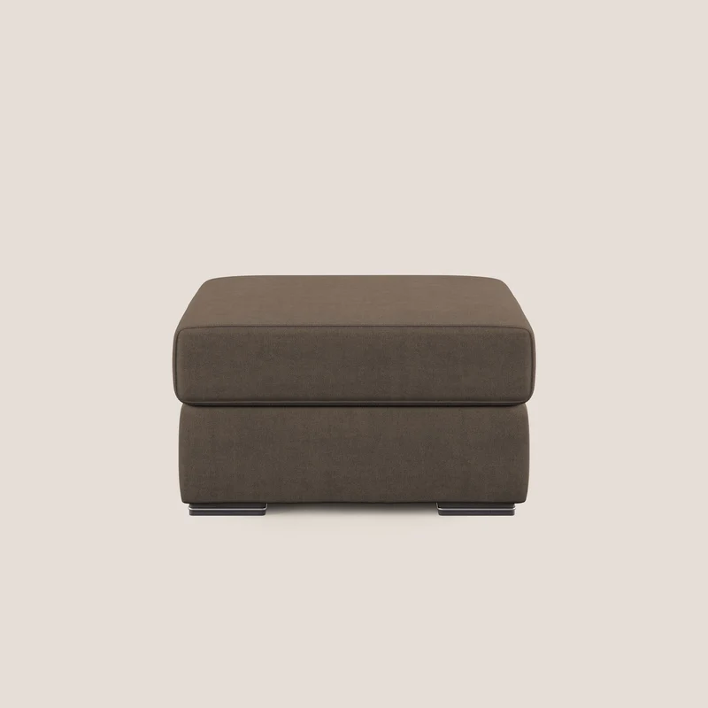 Sun pouf apribile contenitore in tessuto impermeabile T02 marrone