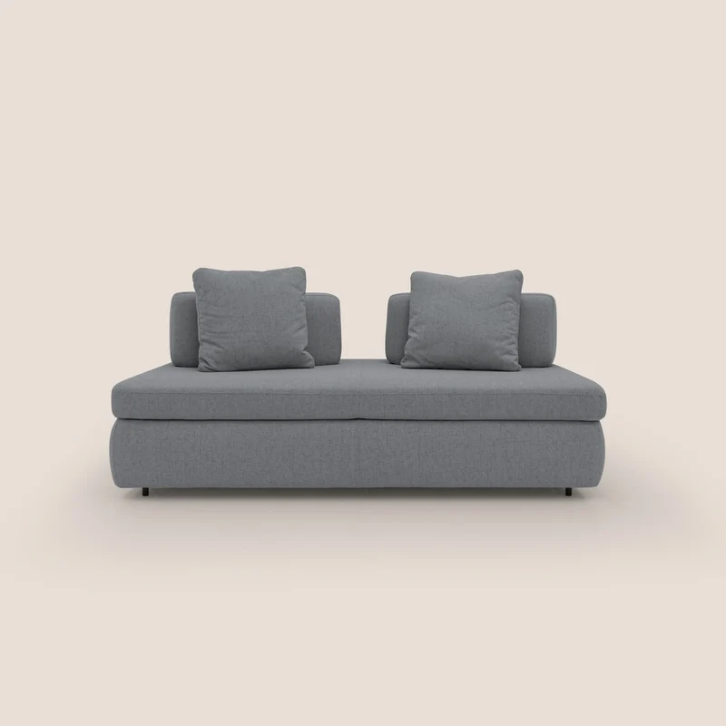 Gransasso Divano letto matrimoniale dal DESIGN innovativo in tessuto impermeabile T03 grigio