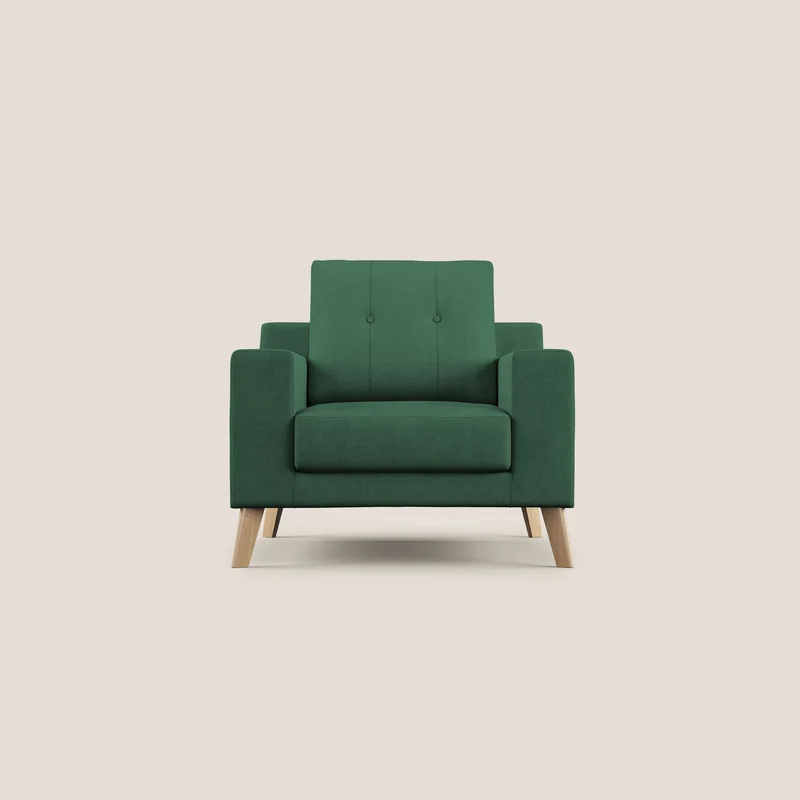 Danish poltroncina in tessuto morbido impermeabile T02 verde
