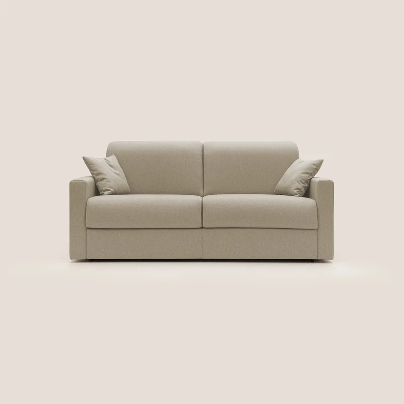 Chris Divano letto matrimoniale in tessuto impermeabile T13 beige