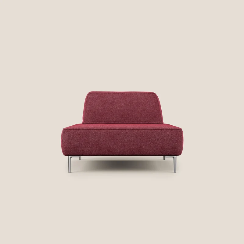 Newton poltrona modulare con schienali movibili T07 rosso