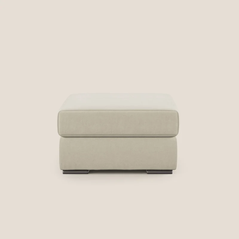 Sun pouf apribile contenitore in microfibra smacchiabile T11 panna