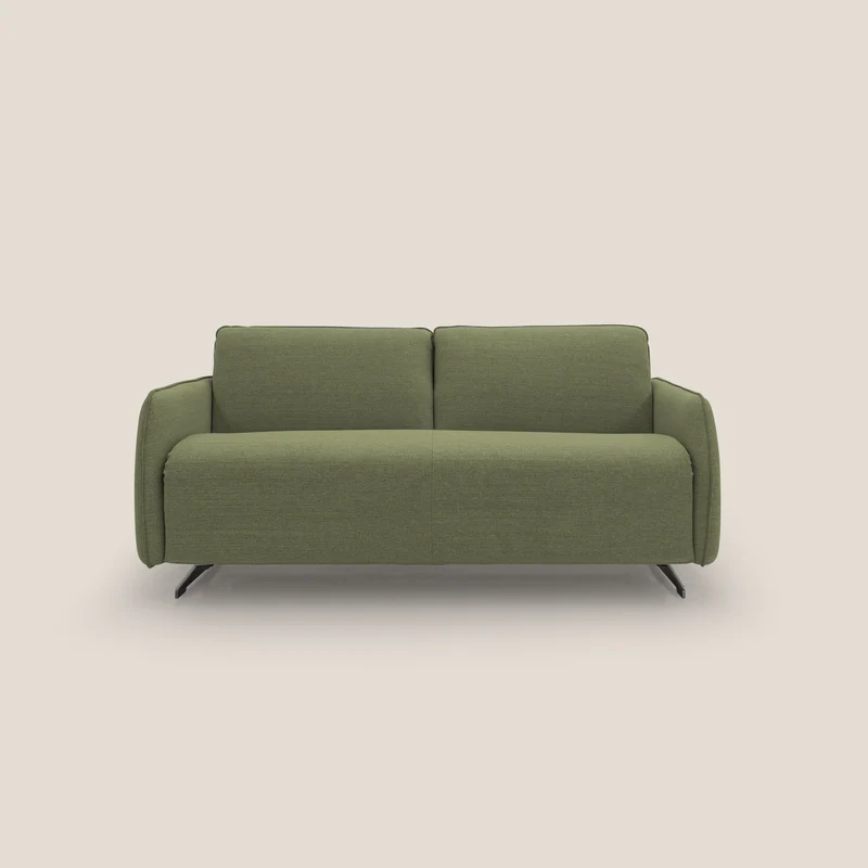 Texas Divano letto matrimoniale moderno in tessuto impermeabile T19 verde