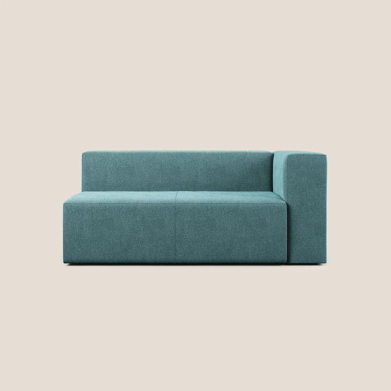 Nettuno modulo angolo/laterale maxi in morbido tessuto bouclè T07 azzurro