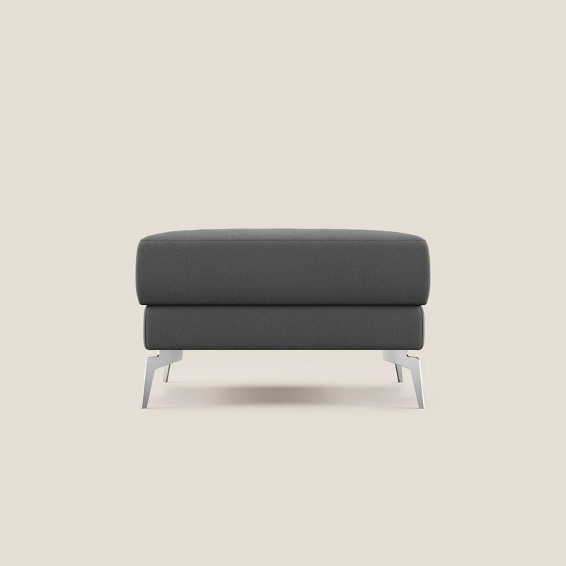 Star Pouf con piedini alti in tessuto smacchiabile T05 antracite
