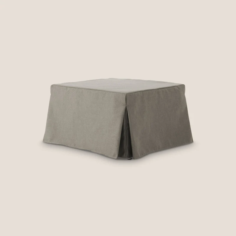 TIP-TOP Pouf LETTO in TESSUTO impermeabile T13 tortora