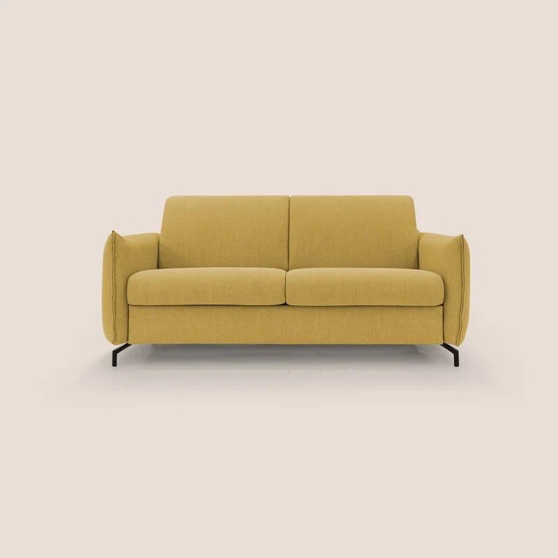 Scarlet divano letto in tessuto misto cotone impermeabile T19 giallo