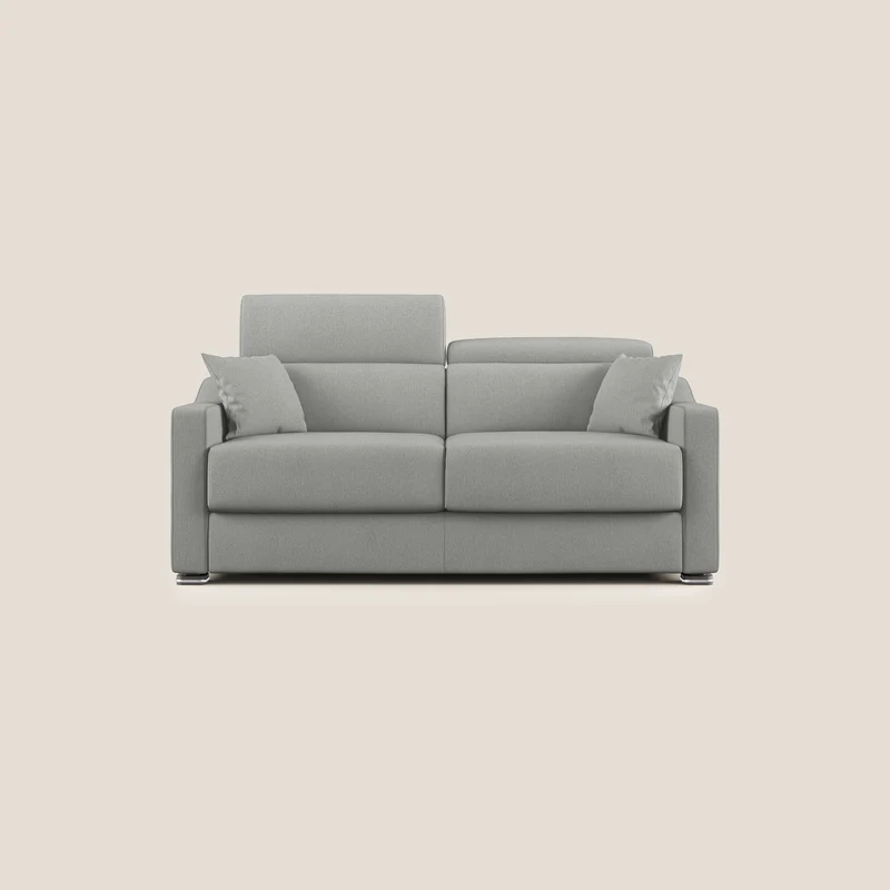 Amber divano letto matrimoniale in tessuto smacchiabile T05 grigio