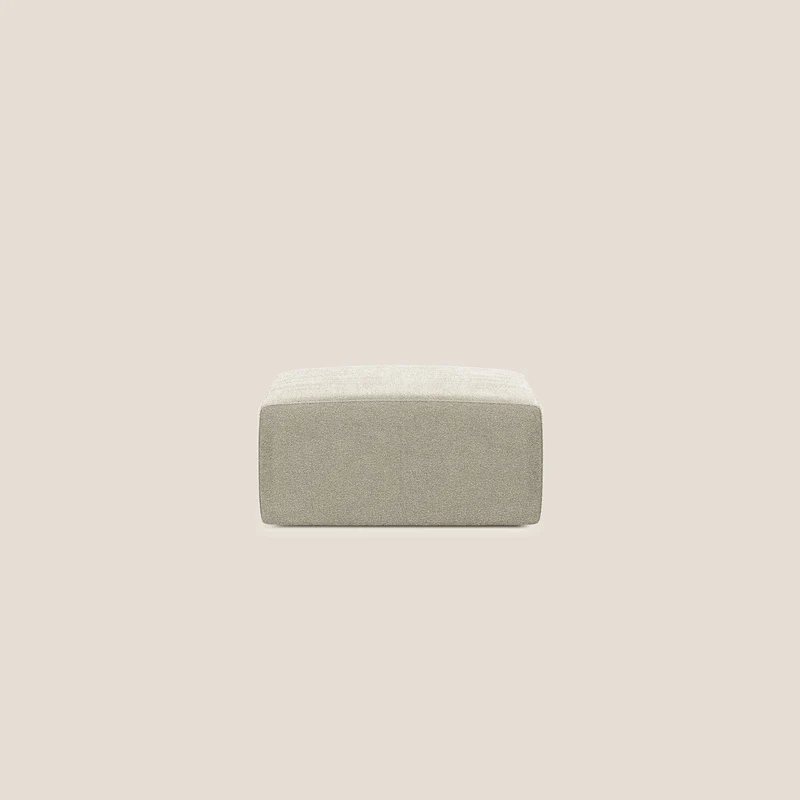 Nettuno modulo pouf in morbido tessuto bouclè T07 beige