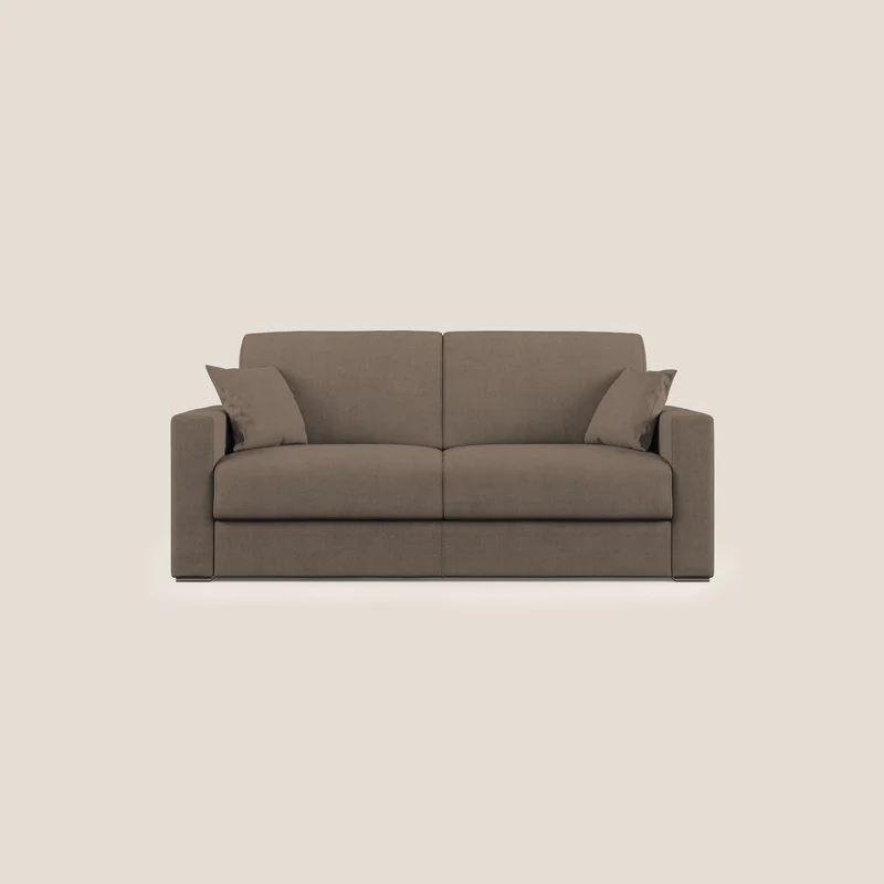 Best Divano letto matrimoniale in tessuto impermeabile T02 marrone