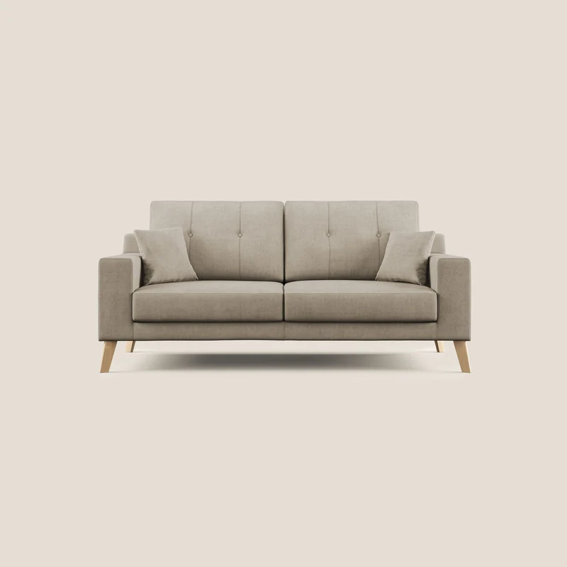 Danish divano moderno in tessuto morbido impermeabile T02 beige