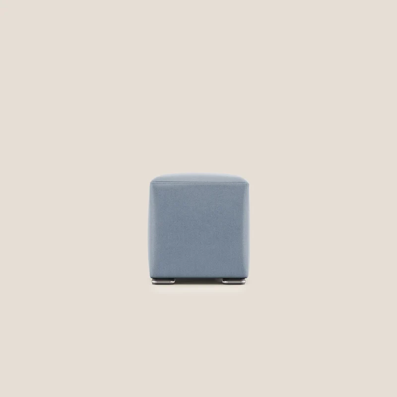 Cube pouf in microfibra smacchiabile T11 carta da zucchero