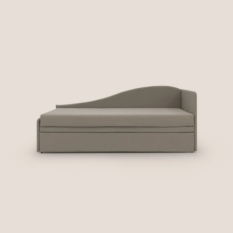Nolo Divano duplex con doppio letto in tessuto simil cotone impermeabile T13 tortora