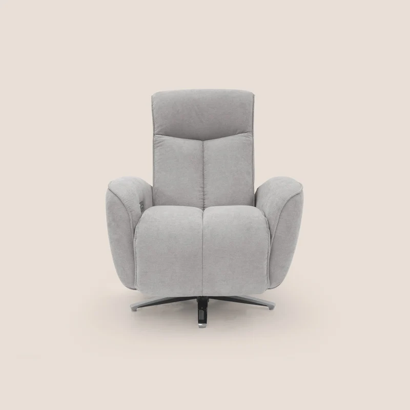 EVA Poltroncina RELAX in morbido tessuto impermeabile T02 GRIGIO CHIARO