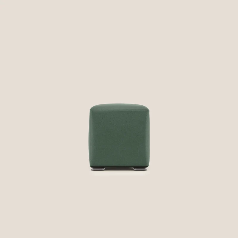 Cube pouf in microfibra smacchiabile T11 verde