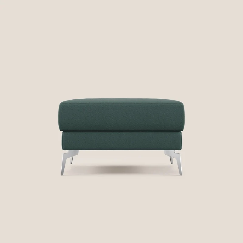 Star Pouf con piedini alti in tessuto smacchiabile T05 verde
