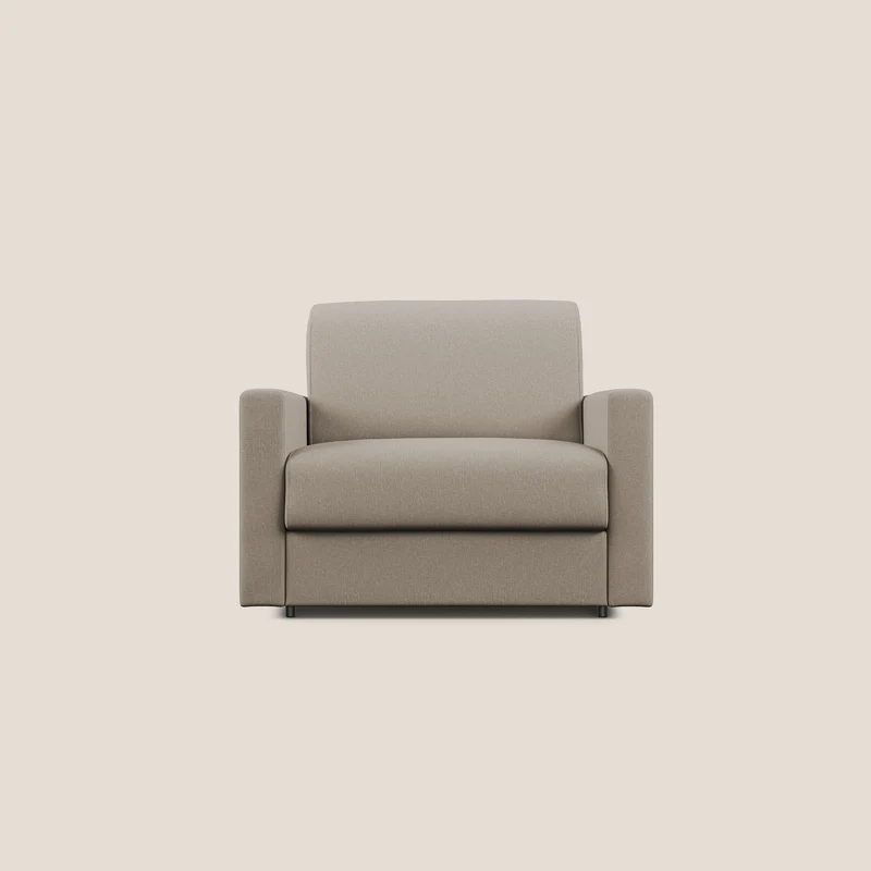Chris poltrona letto in tessuto impermeabile T13 beige