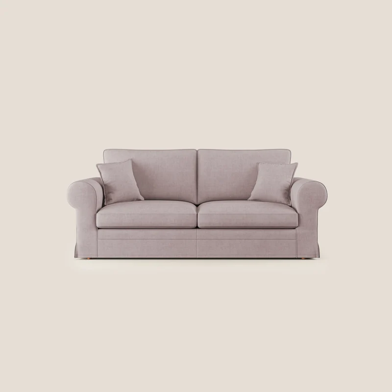 Lady divano classico in piuma d'oca realizzato con tessuto impermeabile T02 rosa