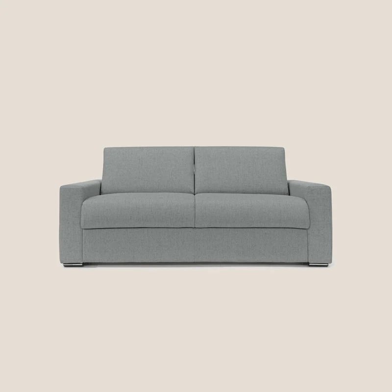 Nixon Divano letto matrimoniale con materasso 20 cm in tessuto impermeabile T03 grigio