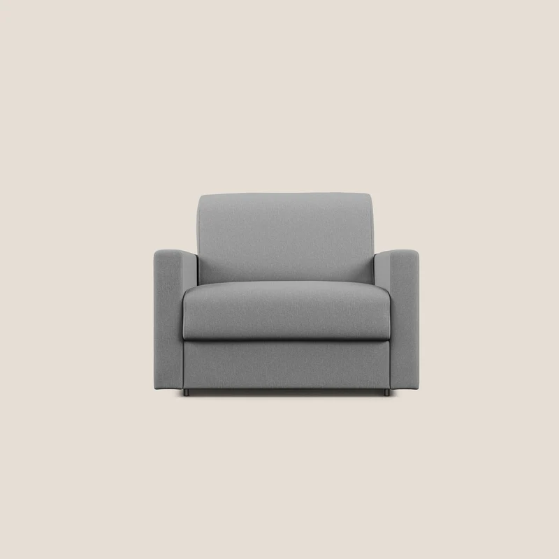 Chris poltrona letto in tessuto impermeabile T13 grigio